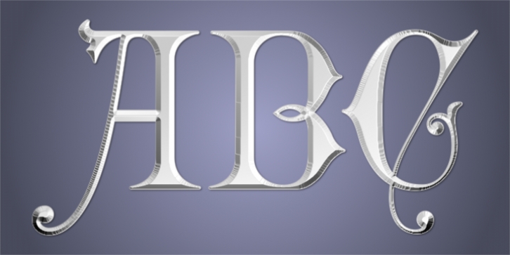 Gothic Initials Six font preview