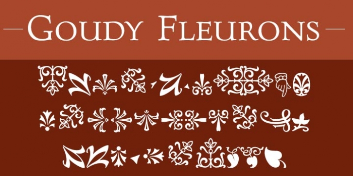 Goudy Fleurons font preview