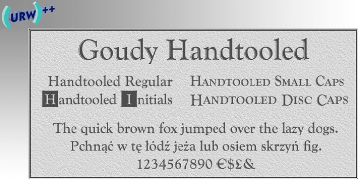 Goudy Handtooled font preview
