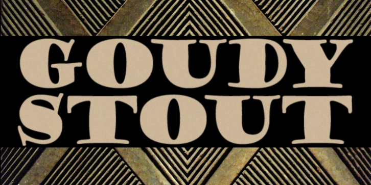 Goudy Stout CT font preview