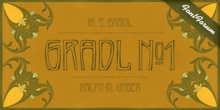 Gradl No 1 font preview