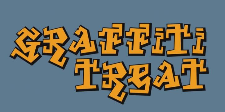 Graffiti Treat font preview