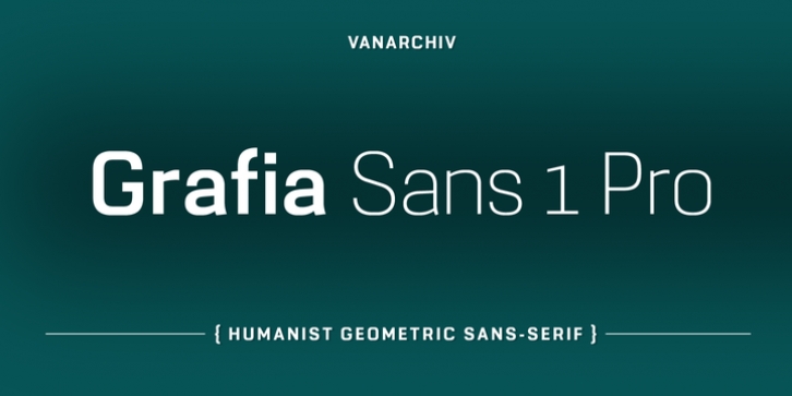 Grafia Sans 1 Pro font preview