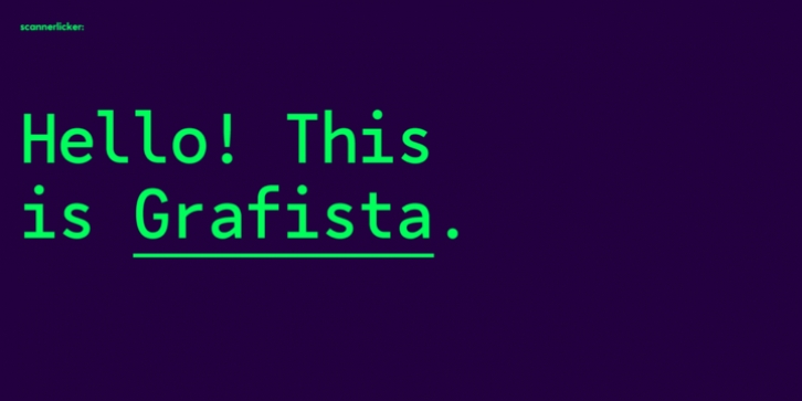 Grafista font preview