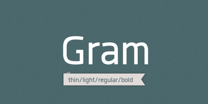 Gram font preview