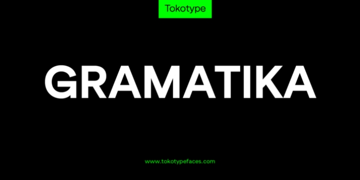 Gramatika font preview