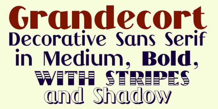 Grandecort font preview