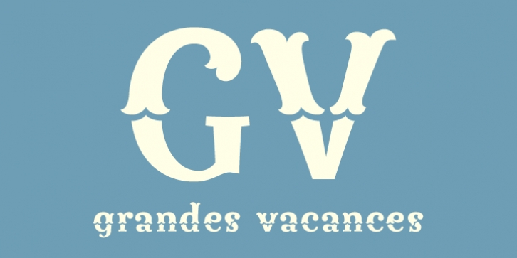 Grandes Vacances font preview