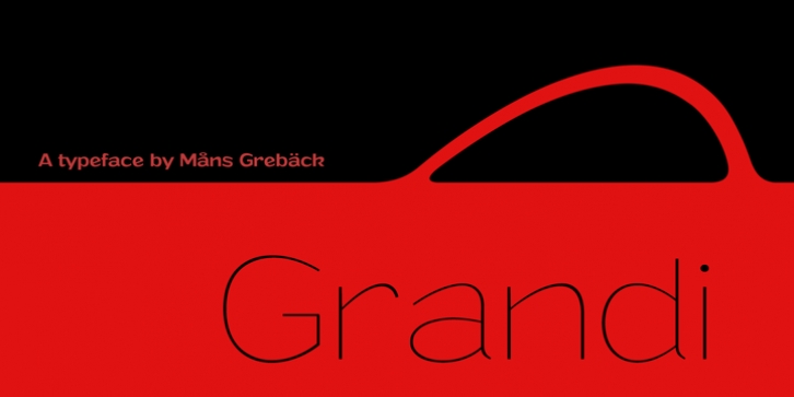 Grandi font preview