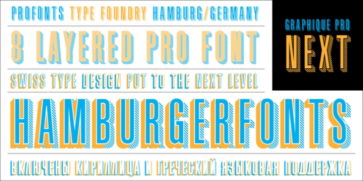 Graphique Pro Next font preview