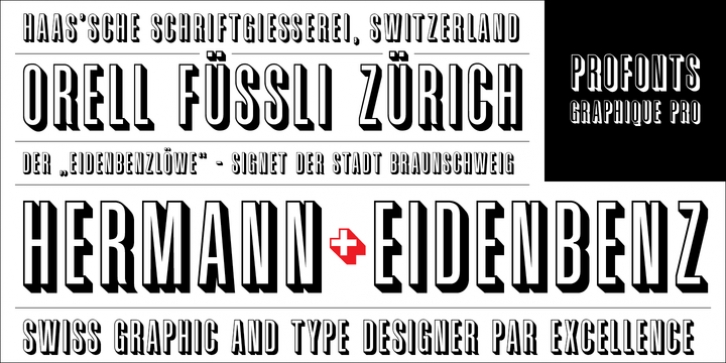 Graphique Pro font preview