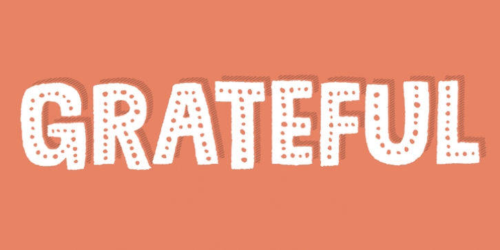 Grateful font preview