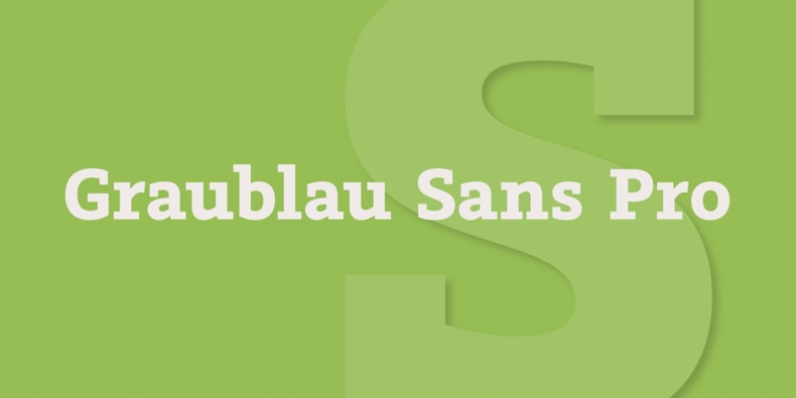 Graublau Slab Pro font preview