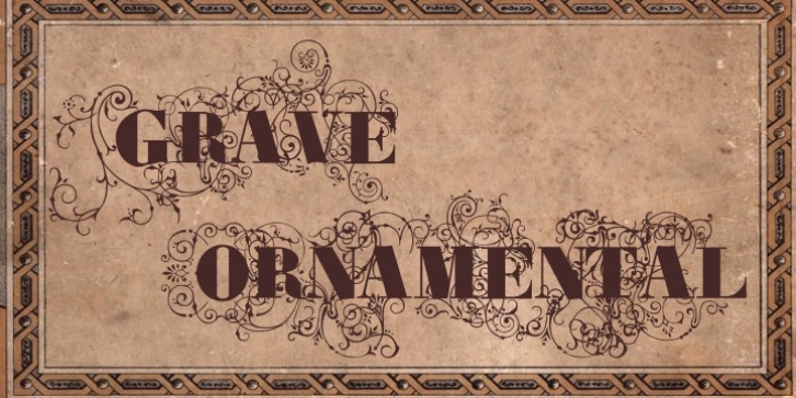 Grave Ornamental font preview