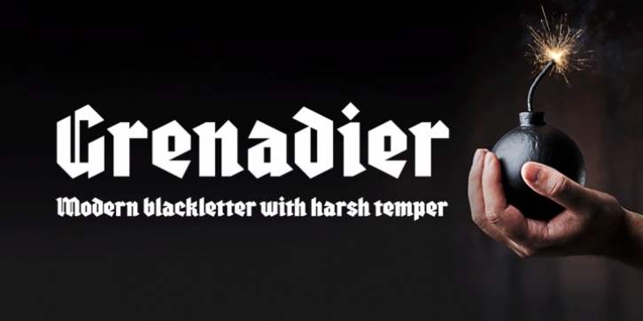 Grenadier font preview