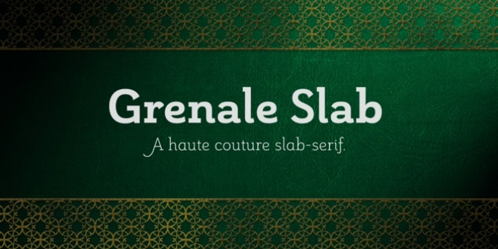Grenale Slab font preview