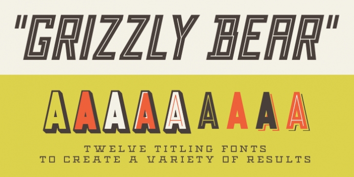 Grizzly Bear font preview