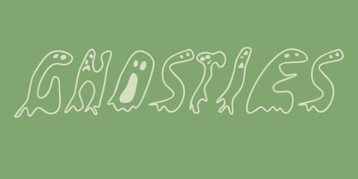 Groovy Ghosties font preview