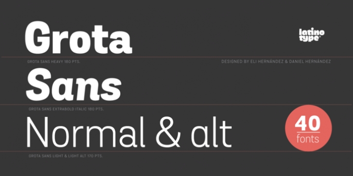 Grota Sans font preview