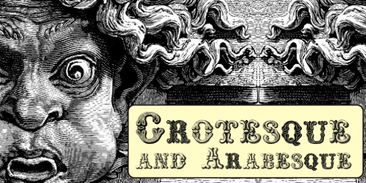 Grotesque And Arabesque font preview