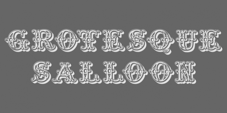 Grotesque Salloon font preview