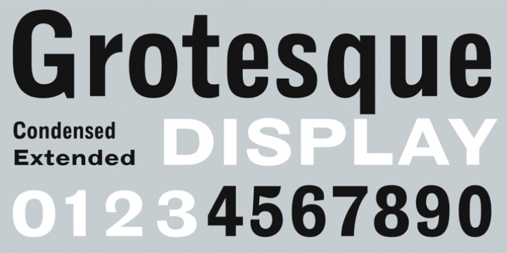 Grotesque font preview