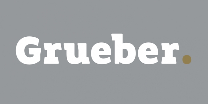 Grueber font preview