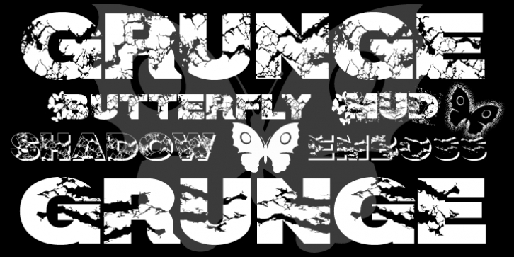 Grunge font preview