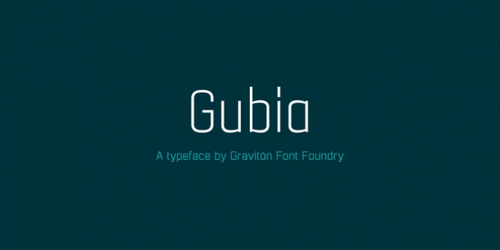 Gubia font preview