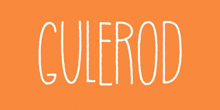 Gulerod font preview