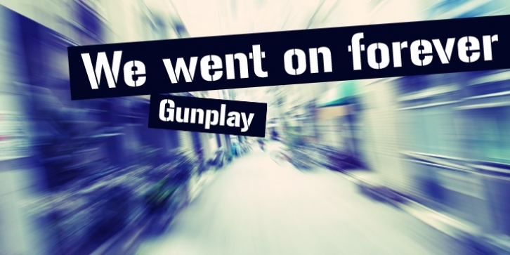 Gunplay font preview