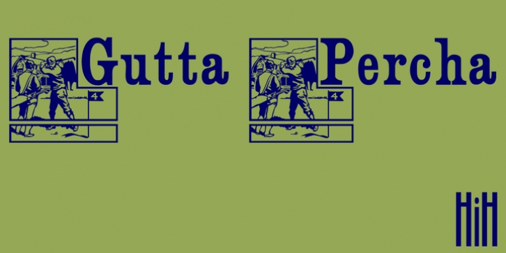 Gutta Percha font preview