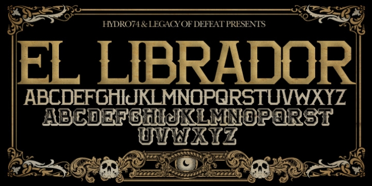 H74 El Librador font preview