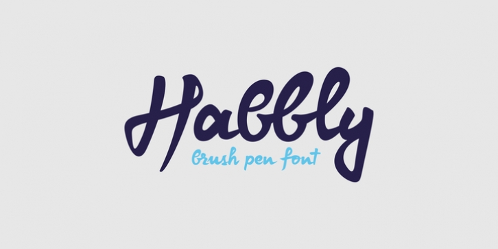 Habbly font preview