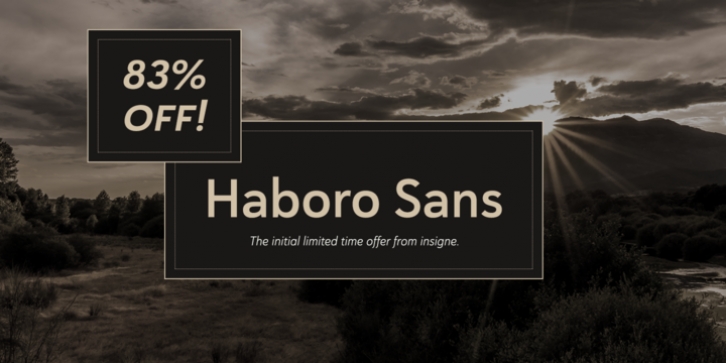 Haboro Sans font preview