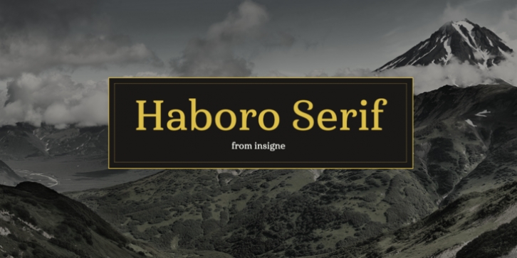 Haboro Serif font preview