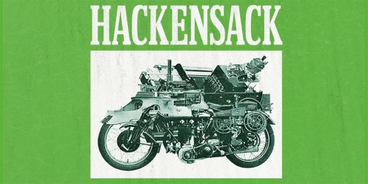 Hackensack font preview