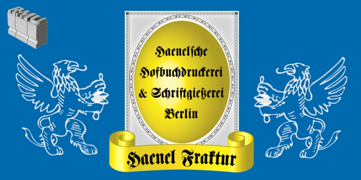 Haenel Fraktur font preview