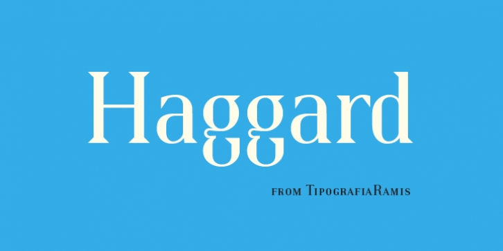 Haggard font preview