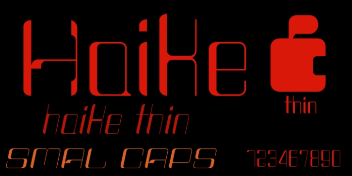 Haike font preview