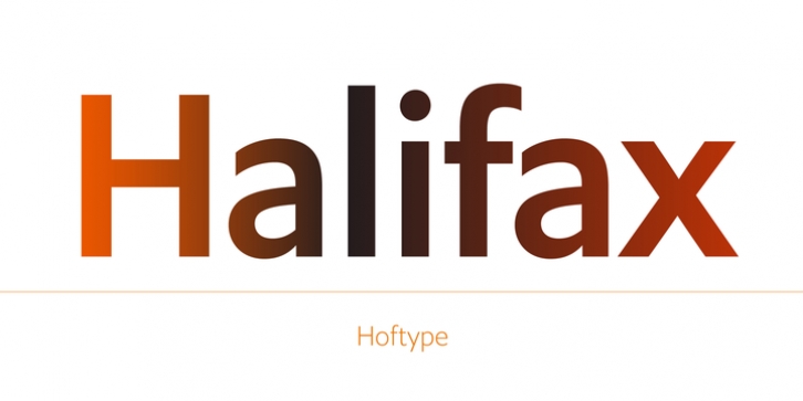 Halifax font preview