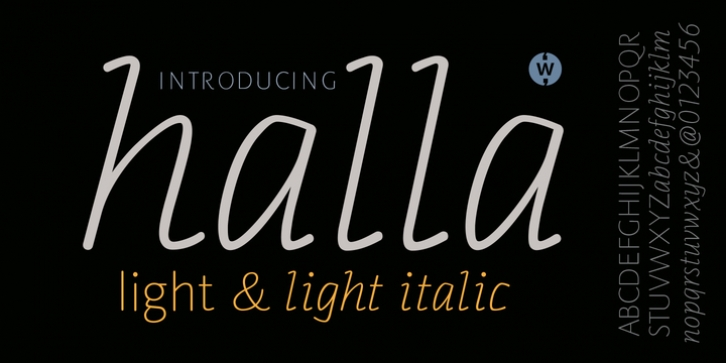 Halla font preview