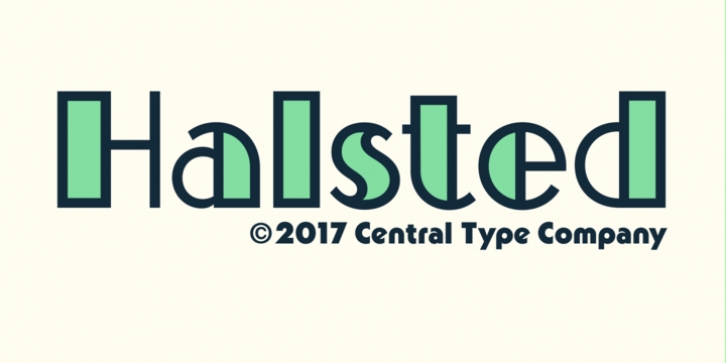 Halsted font preview