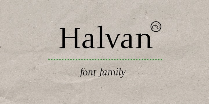 Halvan font preview