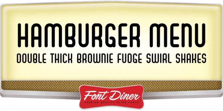 Hamburger Menu font preview