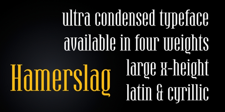 Hamerslag font preview