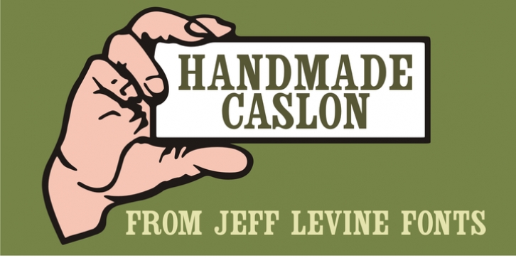 Handmade Caslon JNL font preview