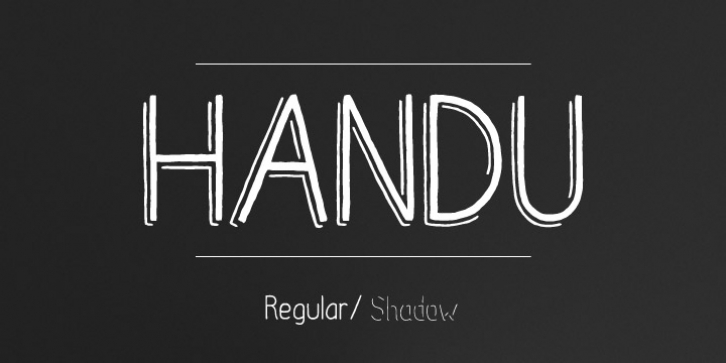 Handu font preview