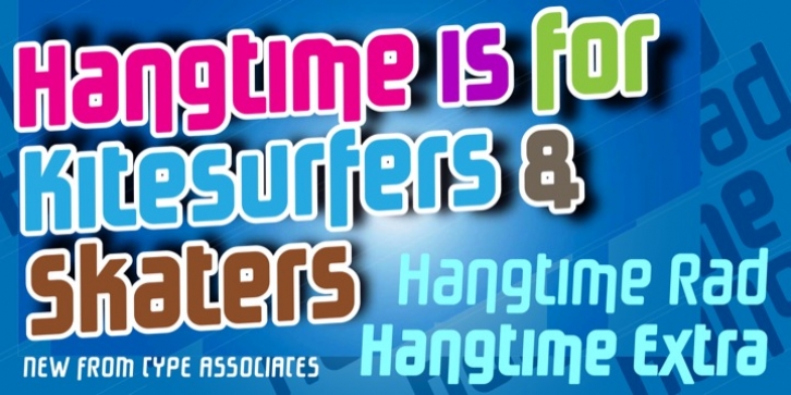 Hangtime font preview