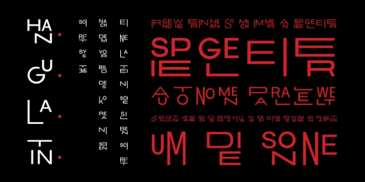 Hangulatin font preview